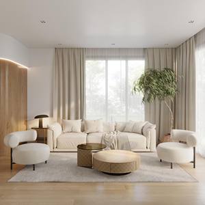 Mesa de Centro Moderna con Tapa de Madera y Almacenamiento para Sala de Estar - Product Image 3