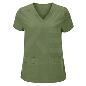 ชุดสครับแพทย์แบบใหม่ ออกแบบโลโก้ได้ตามต้องการ คุณภาพสูง ขายส่ง ชุดสครับใส่สบายสำหรับใช้ในโรงพยาบาล - Product Image 2