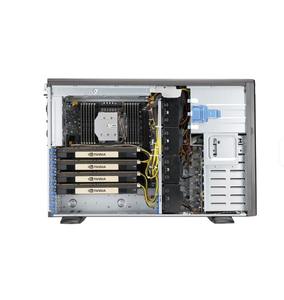 Servidores Supermicro SuperWorkstation 5049A-TR 8K de un solo socket originales, disponibles para producción en rack y aprendizaje profundo. - Product Image 3
