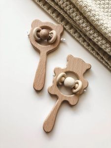 ยางกัดของเด็กทารกทำจากไม้ธรรมชาติทำด้วยมือ - Product Image 2