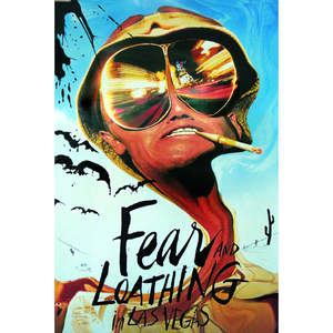 Modern Style Las Vegas <b>Poster</b> Paper Design with Fear and Disgust for Wall Decor - Product Image 1