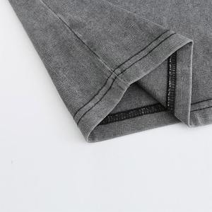 2025 Lavado ácido Último diseño Fábrica al por mayor Logotipo personalizado Hombres O Cuello Polo Camisetas de manga corta Casual Camiseta Twin Set - Product Image 4