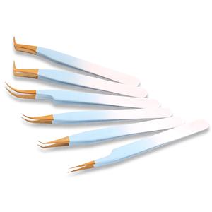 Pince à cils de conception professionnelle unique en acier inoxydable de haute qualité avec une prise en douceur précise - Product Image 2