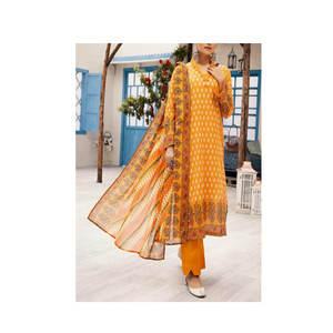 Última moda embalaje Premium listo para usar damas 3 piezas césped pakistaní Shalwar Kameez Salwar Kameez vestido servicio OEM - Product Image 1