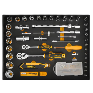 Chuyên nghiệp bộ hoàn chỉnh của 147 công cụ trong trường hợp nhôm với bánh xe - Product Image 3