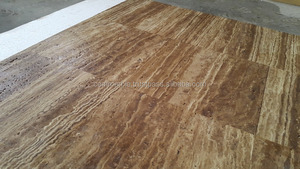 Travertin brun veiné Noche, finition polie ou non, 20x20cm, petit échantillon, pour revêtement de sol et pavés de voie d'accès, fabriqué en Turquie - Product Image 5