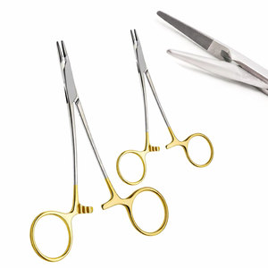 Porte-aiguille micro vasculaire TC 15cm en acier inoxydable porte-aiguille micro vasculaire en carbure de tungstène Instruments chirurgicaux haute TC - Product Image 1