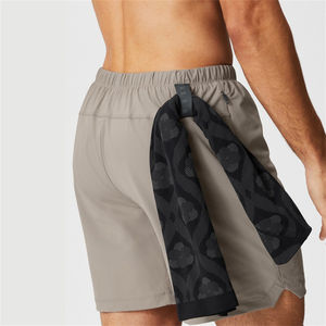 Venta al por mayor de compresión del sudor personalizado 2 en 1 de impresión de diseñador de nylon Fitness Boxer gimnasio entrenamiento deportes Cargo Shorts DDP envío - Product Image 5