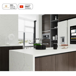 Panneau de crédence de cuisine en quartz veiné naturel souple NV1007, grandes dimensions, dalle de pierre de quartz reconstitué - Product Image 4