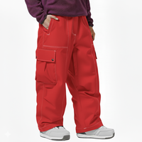 Pantalones de Esquí Cálidos y Holgados para Niños Unisex, Resistentes al Viento, Impermeables y Transpirables, con Aislamiento Thinsulate, para Invierno, Nieve y Snowboard