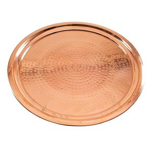 Elegante Bandeja de Servicio de Cobre para Regalo, Regalo de Boda, Bandeja de Servicio de Cobre, Regalo Festivo, Juego de Bandejas de Servicio de Cobre a Bajo Precio - Product Image 3