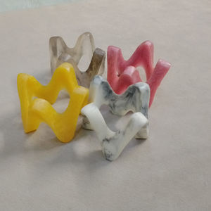 Best Design Multi-Color Resin Napkin Ring Set Multi-Shape Tableware for Home & Restaurant Kitchen New Style Dinnerware - Product Image 2