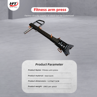 Équipement d'exercice de musculation Rangées de gymnastique Pousse 3 "X 3" Power Rack Bras de levier réglables Bras de brouilleur