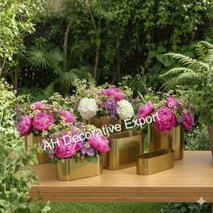 Vase à fleurs artisanal, pièce maîtresse décorative pour hôtel, mariage et aménagement intérieur - Product Image 2