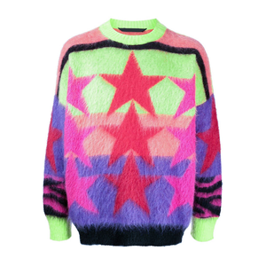 Suéter de Invierno para Hombre con Cuello Redondo y Estampado Frontal Personalizable, de Venta Caliente, Antiarrugas, de Secado Rápido, Tejido de Lana/Cachemira - Product Image 1