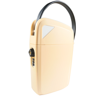 Cadenas portable en alliage de zinc couleur crème clair pour clés de voiture et sécurité en voyage à la plage, personnalisable