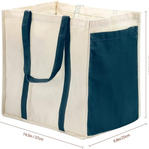 Bolso de mano de algodón de lona impreso personalizado para estudiantes y mujeres-Bolso de hombro reutilizable al por mayor con logotipo - Product Image 5