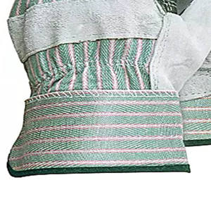 Guantes de trabajo de Palma de doble capa para manejo de equipos pesados Guantes de aparejo de cuero Guantes de trabajo pesado de Palma reforzada - Product Image 5