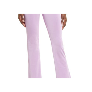 Pantaloni a Zampa d'Elefante Open Edit X-Small in Maglia Viola Spectre Sheen a Vita Alta - Product Image 2