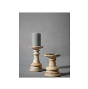 Portavelas Grande de Madera Rústica para Chimeneas, Crea un Aspecto Cálido y Acogedor con Encanto Natural y Terroso - Product Image 6