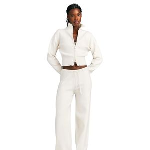 Women Neutral Cropped Full Zip <b>Jacket</b> Stand Collar Long Sleeve Athletic Activewear <b>Workout</b> Sports <b>Jacket</b> Custom OEM - Product Image 6