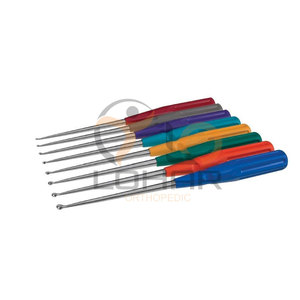 Curettes cervicales orthopédiques de haute qualité American Rainbow Set de 8 pièces - Product Image 1