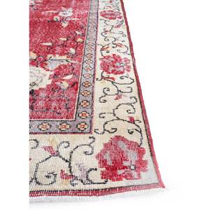 Alfombra Vintage de Lana 9x12, Roja y Naranja, Anudada a Mano, con Patrones Florales Abstractos y Rectangulares, para Entrada del Hogar, Habitación de Adolescentes - Pae-2426 - Product Image 4