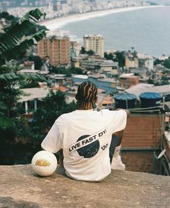 T-shirts à impression graphique surdimensionnée Vintage Heavyweight 240gsm 100% coton Streetwear Plus Size-Design compressé - Product Image 6