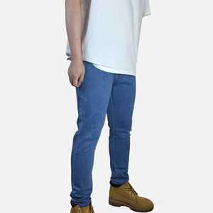 Nueva colección de invierno Factory-Artisan Branded Men's Straight Denim Jeans Pantalones Color sólido Streetwear Tallas grandes al por mayor - Product Image 5