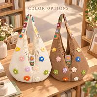 Sac fourre-tout en tricot réutilisable, écologique, tissé, commandes en gros bienvenues, stock disponible, expédition rapide, logo personnalisé pris en charge