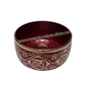 Bol sonore en métal tibétain pour la guérison des chakras Soulagement du stress Méditation Yoga et pleine conscience au meilleur prix - Product Image 1