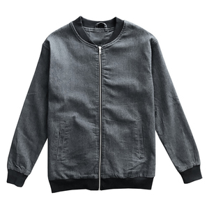 Mens <b>Lightweight</b> <b>Denim</b> Bomber <b>Jacket</b> Casual Breathable Windproof Streetwear Jean Bomber <b>Jackets</b> Clothing <b>jacket</b> for men - Product Image 4