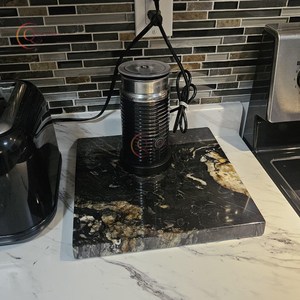 เขียงหินอ่อนสีดำล้วนอุปกรณ์ตกแต่งห้องครัวธรรมชาติสำหรับสับทันสมัย - Product Image 1