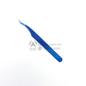 แหนบขนตาจับเพชร45องศาผอม7มม. ไทเทเนียมพลาสม่าสีน้ำเงินออกแบบได้ตามต้องการเคล็ดลับไฟเบอร์สำหรับอุปกรณ์ความงาม - Product Image 2