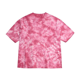 เสื้อยืดผู้ชายสีดำ คอตตอน 100% น้ำหนัก 200 กรัม ทรงโอเวอร์ไซส์ แขนสั้น ลายมัดย้อม คุณภาพสูง จากโรงงาน - Product Image 5