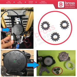 Engrenages de réparation du moteur de soutien lombaire du siège avant V1BGE750 pour Golf MK5 Plus Passat B6 CC Schukra 2010002F Bross Auto Parts - Product Image 5