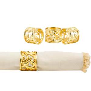 Anillos para Servilletas de Aluminio Bañado en Oro con Diseño Bismillah, Ecológicos, Duraderos y Modernos para Mesas de Comedor, Fiestas y Bodas - Product Image 3