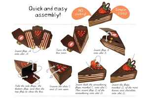 Juego de 10 Cajas para Rebanadas de Pastel de Chocolate |   Empaque Individual para Regalo de Postre |   Cajas de Regalo de Alta Calidad - Product Image 5