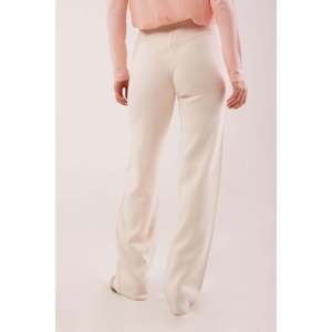 Pantalones de punto anchos Off-White al por mayor, de cintura alta y transpirables - Product Image 1