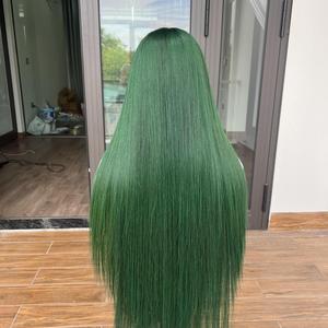 ดีไซน์ใหม่!!! วิกผมตรงกระดูก DD Lace frontal 13x4สีเขียวเข้มผลิต100% ผมชาวเวียดนามแท้ - Product Image 5