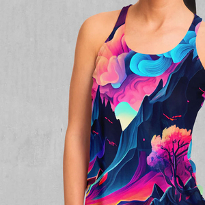 เสื้อกล้ามระบายอากาศได้ดีสำหรับผู้หญิงเสื้อฤดูร้อนใส่ได้ตามต้องการโลโก้ชุดกีฬาสำหรับผู้หญิงพิมพ์ซับลิเมชันผลิตในปากีสถาน - Product Image 3