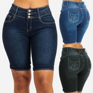 2025 été jean Shorts pour femmes taille haute lavé femmes Shorts Premium personnalisé élégant Denim Shorts - Product Image 5