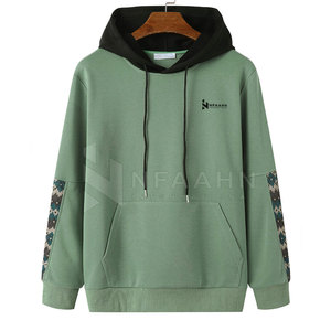 Sweat-shirts à capuche en molleton de coton mélangé pour adultes, décontractés, hiver, haute qualité, design personnalisé, pour hommes - Product Image 1