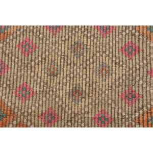 Vintage Large Rug 6.2x10 ft, Turkish <b>Red</b> Abstract <b>Wool</b> Rug - Product Image 4