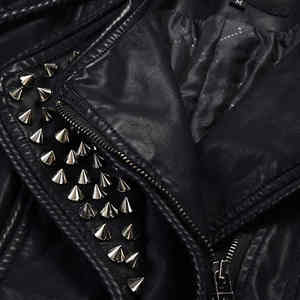 Vente en gros de vestes en cuir pour femmes vestes de motard décontractées à la mode vêtements d'extérieur stylés fourniture directe d'usine OEM ODM - Product Image 3