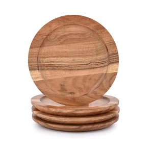 Premium Quality Wooden Charger Plate Timeless Sophistication to Enhance Your <b>Table</b> Setting Reasonably Priced with Metal Bowls - Product Image 2