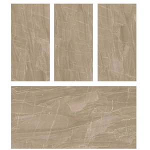 Carreau de sol émaillé en porcelaine antidérapant beige de roche bonne qualité prix compétitif 600x1200mm avec surface de sculpture - Product Image 1