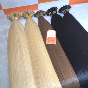 Extensions de cheveux naturels I-Tip personnalisées par brin, couleur sur mesure, fournisseur de cheveux Remy vietnamiens en gros - Product Image 6