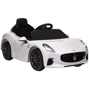 AIYAPLAY 12V Maserati Gran Turismo Folgore Coche Infantil con Control Remoto, Edad 3-5 Años, Blanco - Product Image 1
