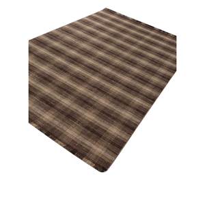 Tesoro Large Size Beige & <b>Brown</b> Hand Loom <b>Wool</b> Rugs Striped Abstract Rectangle Pattern for Home Entryway Teenagers' Use-Phwl-269 - Product Image 2